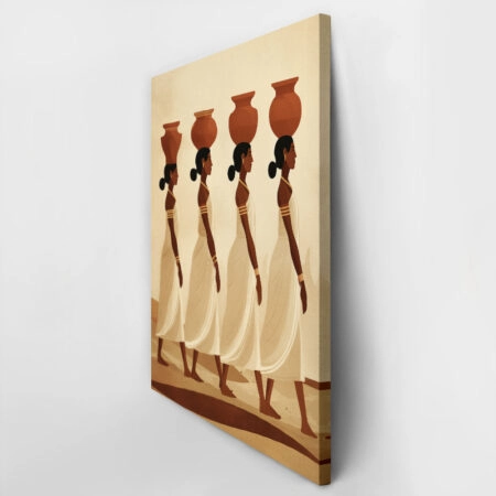 Πίνακας σε Καμβά AFROCENTRIC WOMEN CARRYING VASES -  Sticky 3