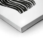 Πίνακας σε Καμβά BOHO BLACK & WHITE ABSTRACT WOMAN FACE