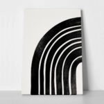 Πίνακας σε Καμβά BOHO BLACK & WHITE ARCHES 2