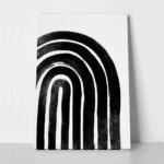 Πίνακας σε Καμβά BOHO BLACK & WHITE ARCHES