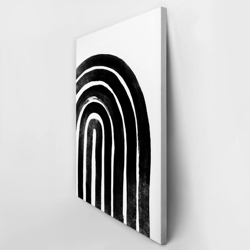 Πίνακας σε Καμβά BOHO BLACK & WHITE ARCHES