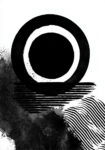 Πίνακας σε Καμβά BOHO BLACK & WHITE BLACK HOLE