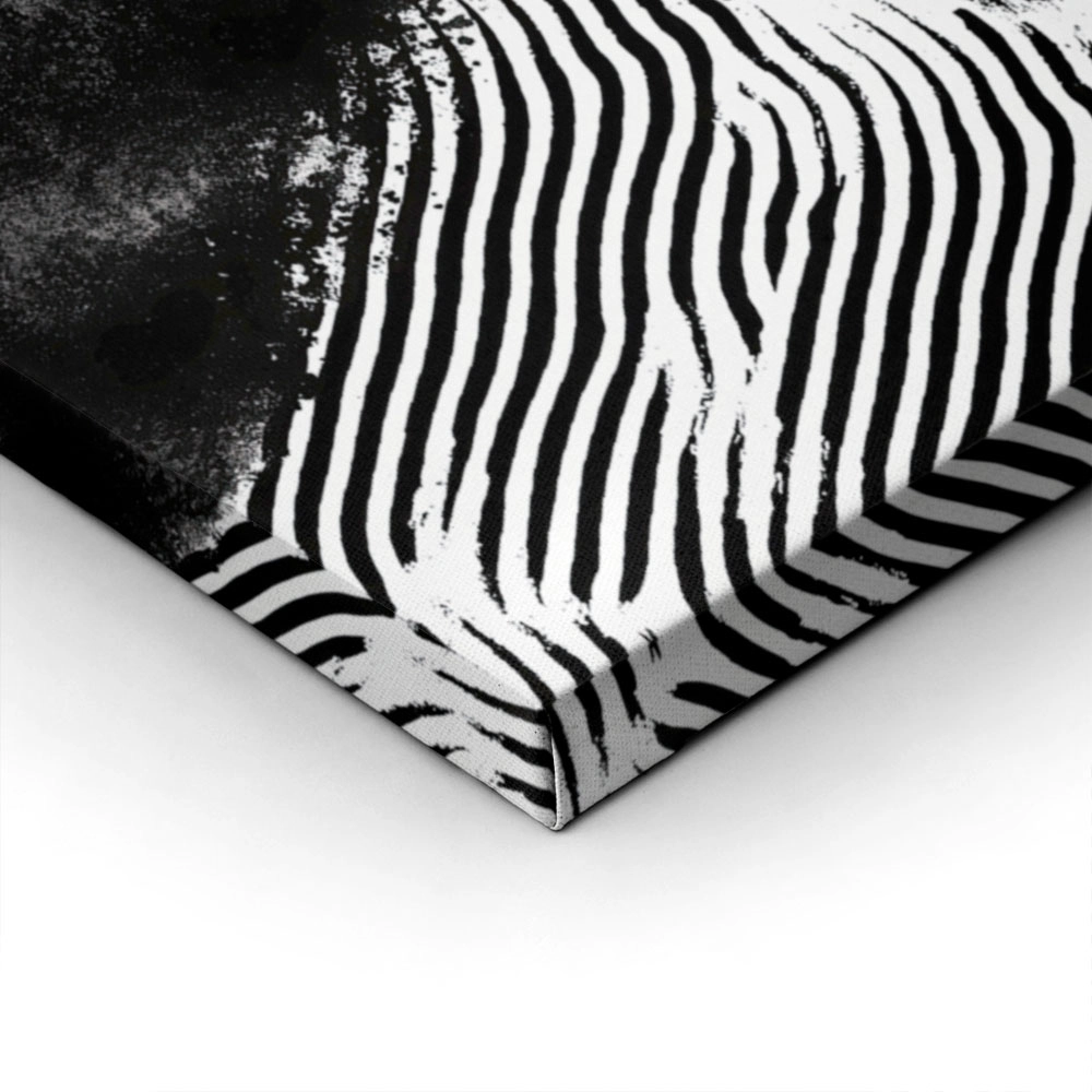 Πίνακας σε Καμβά BOHO BLACK & WHITE BLACK HOLE