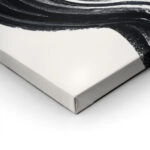 Πίνακας σε Καμβά BOHO BLACK & WHITE BRUSH STROKES 2