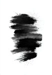 Πίνακας σε Καμβά BOHO BLACK & WHITE BRUSH STROKES 3