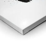 Πίνακας σε Καμβά BOHO BLACK & WHITE BRUSH STROKES 3