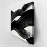 Πίνακας σε Καμβά BOHO BLACK & WHITE BRUSH STROKES