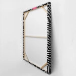 Πίνακας σε Καμβά BOHO BLACK & WHITE CHAOTIC TANGLED LINES