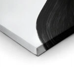 Πίνακας σε Καμβά BOHO BLACK & WHITE CIRCULAR BRUSH STROKES