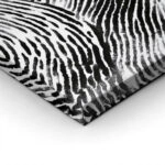 Πίνακας σε Καμβά BOHO BLACK & WHITE FINGERPRINT MOUNTAIN