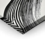 Πίνακας σε Καμβά BOHO BLACK & WHITE INK STROKES