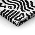 Πίνακας σε Καμβά BOHO BLACK & WHITE NAZCA LINES