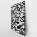 Πίνακας σε Καμβά BOHO BLACK & WHITE NAZCA LINES