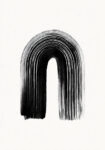 Πίνακας σε Καμβά BOHO BLACK & WHITE RAINBOW 2
