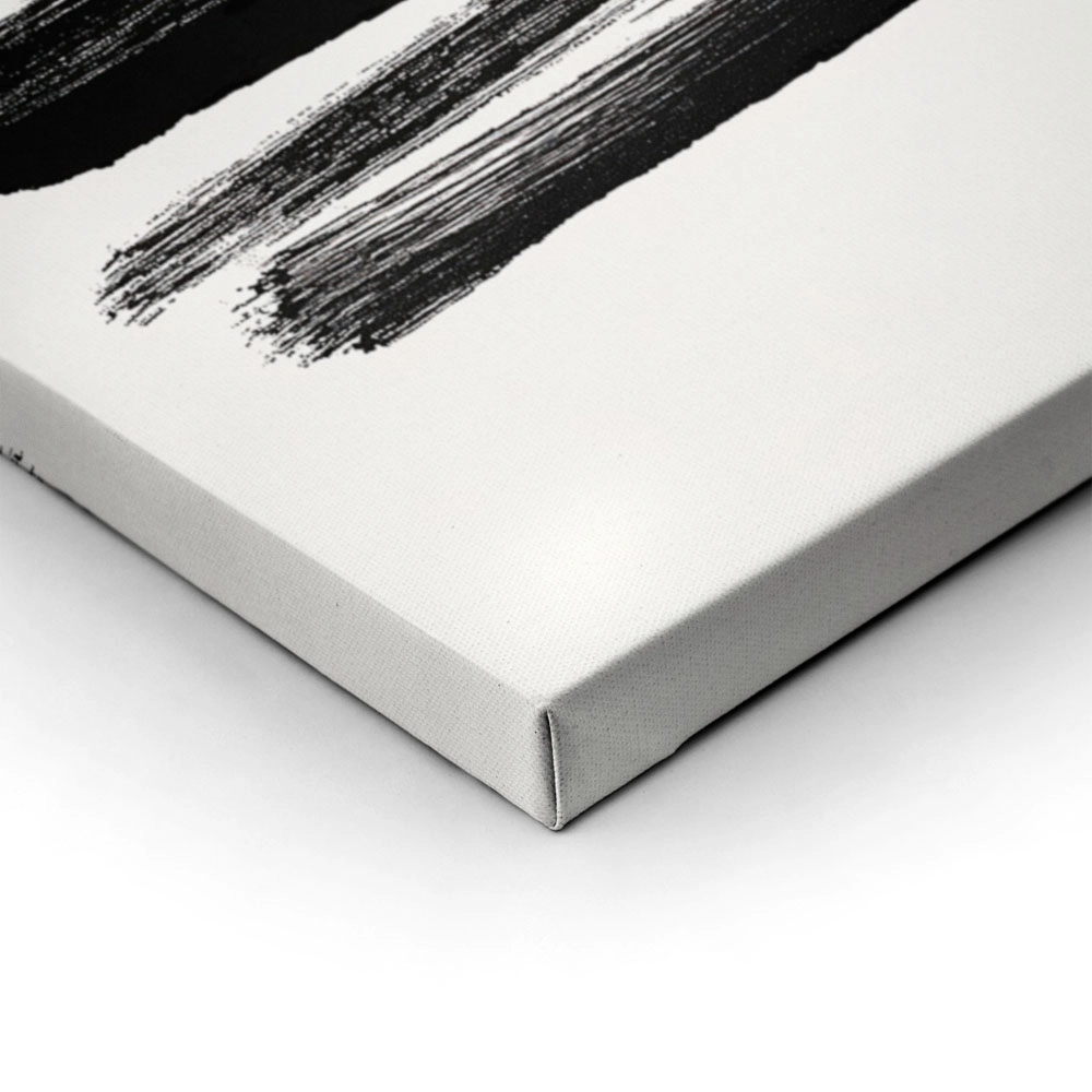 Πίνακας σε Καμβά BOHO BLACK & WHITE RAINBOW