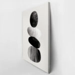 Πίνακας σε Καμβά BOHO BLACK & WHITE SHAPES