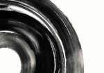 Πίνακας σε Καμβά BOHO BLACK & WHITE SWIRL