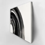 Πίνακας σε Καμβά BOHO BLACK & WHITE SWIRL