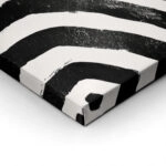 Πίνακας σε Καμβά BOHO BLACK & WHITE TEXTURED LINES