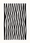 Πίνακας σε Καμβά BOHO BLACK & WHITE VERTICAL ORGANIC LINES