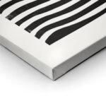 Πίνακας σε Καμβά BOHO BLACK & WHITE VERTICAL ORGANIC LINES