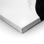 Πίνακας σε Καμβά BOHO BLACK & WHITE WAVE BRUSH STROKE