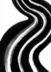 Πίνακας σε Καμβά BOHO BLACK & WHITE WAVE LINES