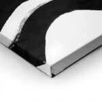 Πίνακας σε Καμβά BOHO BLACK & WHITE WAVE LINES