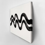 Πίνακας σε Καμβά BOHO BLACK & WHITE WAVES