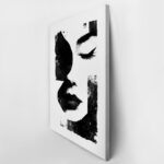 Πίνακας σε Καμβά BOHO BLACK & WHITE WOMAN FACE 3