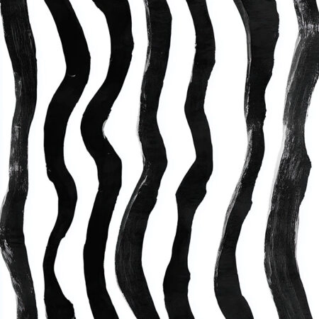 Πίνακας σε Καμβά BOHO BLACK & WHITE ZEBRA PATTERN 2 -  Sticky 5