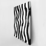 Πίνακας σε Καμβά BOHO BLACK & WHITE ZEBRA PATTERN 2