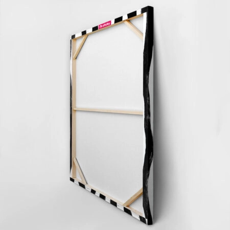 Πίνακας σε Καμβά BOHO BLACK & WHITE ZEBRA PATTERN 2 -  Sticky 4