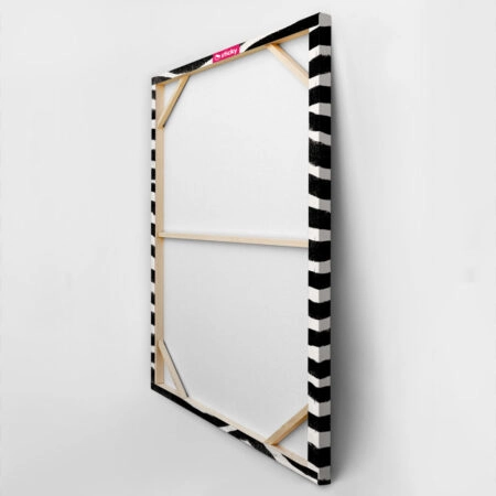 Πίνακας σε Καμβά BOHO BLACK & WHITE ZEBRA PATTERN -  Sticky 4