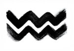 Πίνακας σε Καμβά BOHO BLACK & WHITE ZIG ZAGS