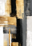 Πίνακας σε Καμβά BOHO LUXURY BRUSH STROKES 3