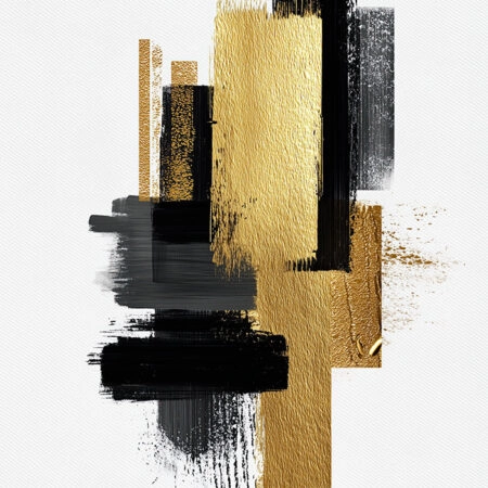 Πίνακας σε Καμβά BOHO LUXURY BRUSH STROKES -  Sticky 5