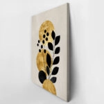 Πίνακας σε Καμβά BOHO LUXURY CIRCLES AND LEAVES