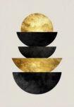 Πίνακας σε Καμβά BOHO LUXURY SEMICIRCLES