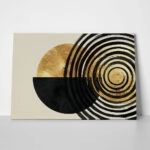 Πίνακας σε Καμβά BOHO LUXURY SPIRAL AND CIRCLE 2