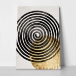 Πίνακας σε Καμβά BOHO LUXURY SPIRAL AND CIRCLE 4