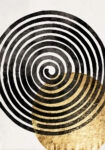Πίνακας σε Καμβά BOHO LUXURY SPIRAL AND CIRCLE 4