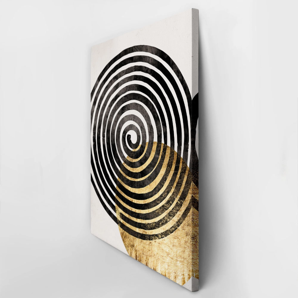 Πίνακας σε Καμβά BOHO LUXURY SPIRAL AND CIRCLE 4