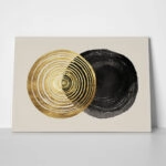 Πίνακας σε Καμβά BOHO LUXURY SPIRAL AND CIRCLE