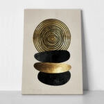 Πίνακας σε Καμβά BOHO LUXURY SPIRAL AND SHAPES