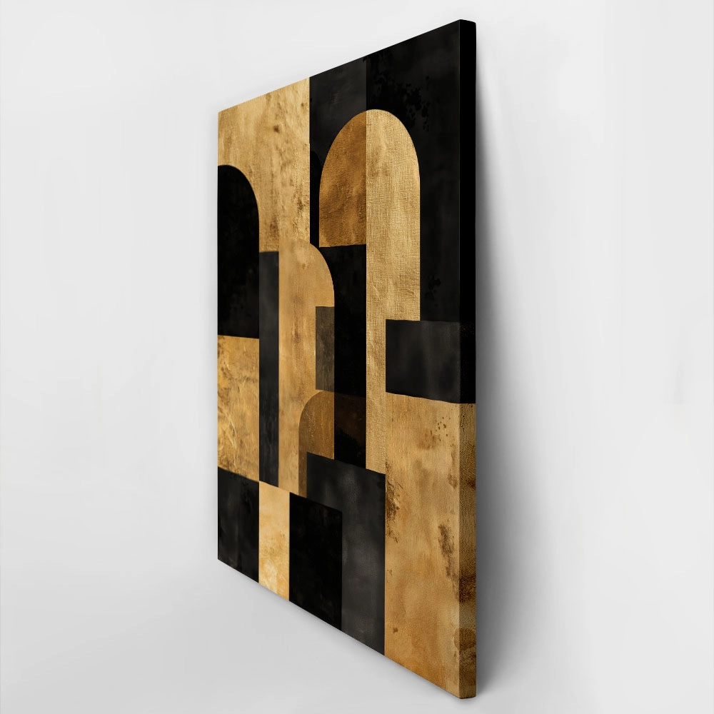 Πίνακας σε Καμβά BOHO LUXURY SQUARES AND ARCHES