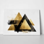 Πίνακας σε Καμβά BOHO LUXURY TRIANGLES
