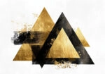 Πίνακας σε Καμβά BOHO LUXURY TRIANGLES