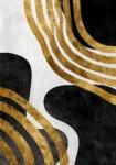 Πίνακας σε Καμβά BOHO LUXURY WAVES AND SHAPES 2