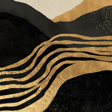 Πίνακας σε Καμβά BOHO LUXURY WAVES AND SHAPES -  Sticky 5